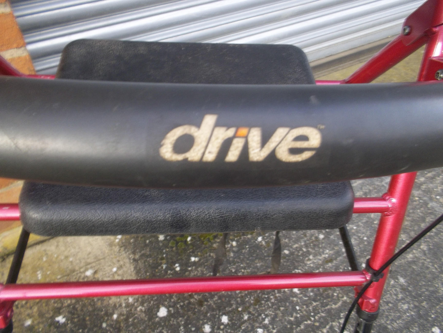 Drive R8 Height Adjustable Lightweight Rollator Red- R8RDHA