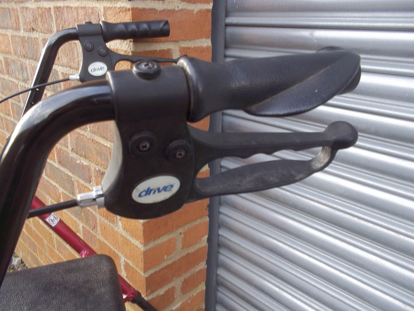 Drive R8 Height Adjustable Lightweight Rollator Red- R8RDHA