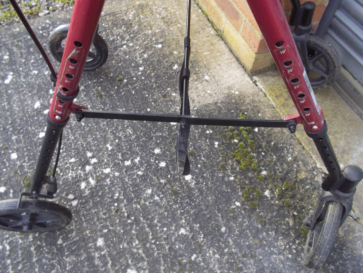 Drive R8 Height Adjustable Lightweight Rollator Red- R8RDHA