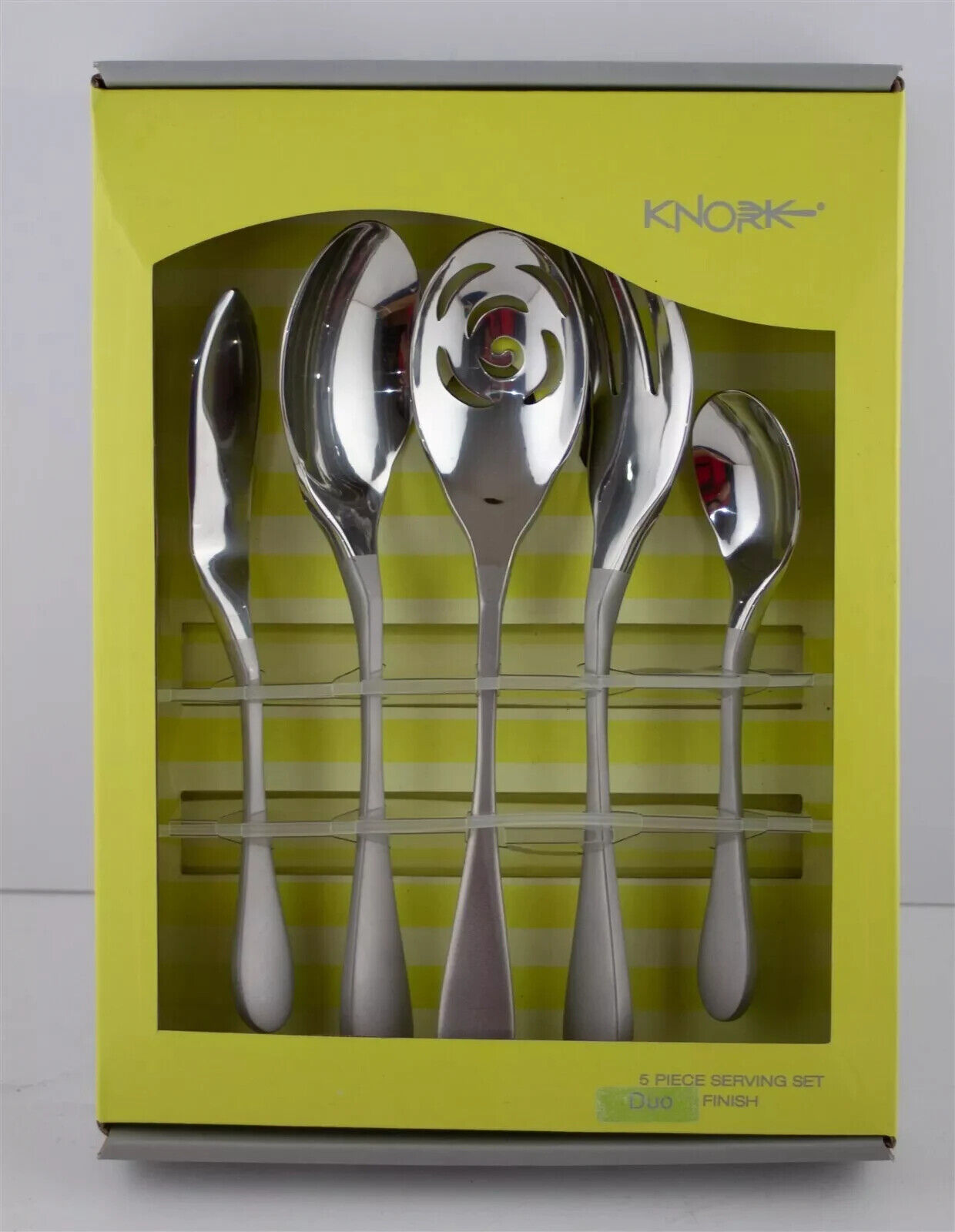 Knork Knife & Fork in One - 5-Piece Serving Set Duo Finish