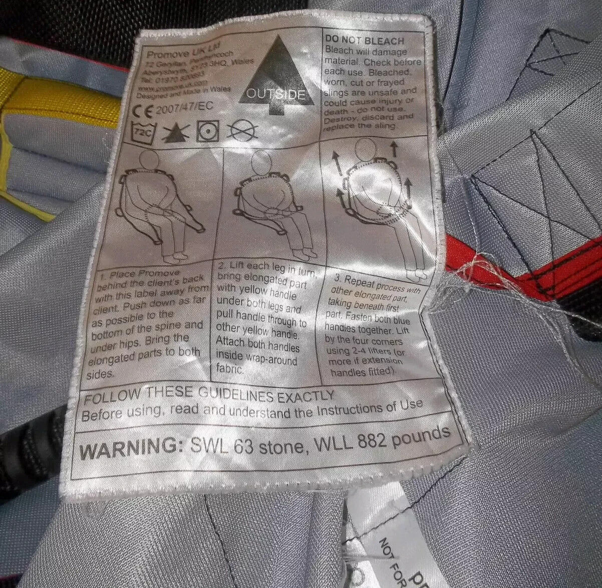 PROMOVE Bariatric Transfer Sling | Patient Mobility Aid - Up to 63 Stone / 400KG