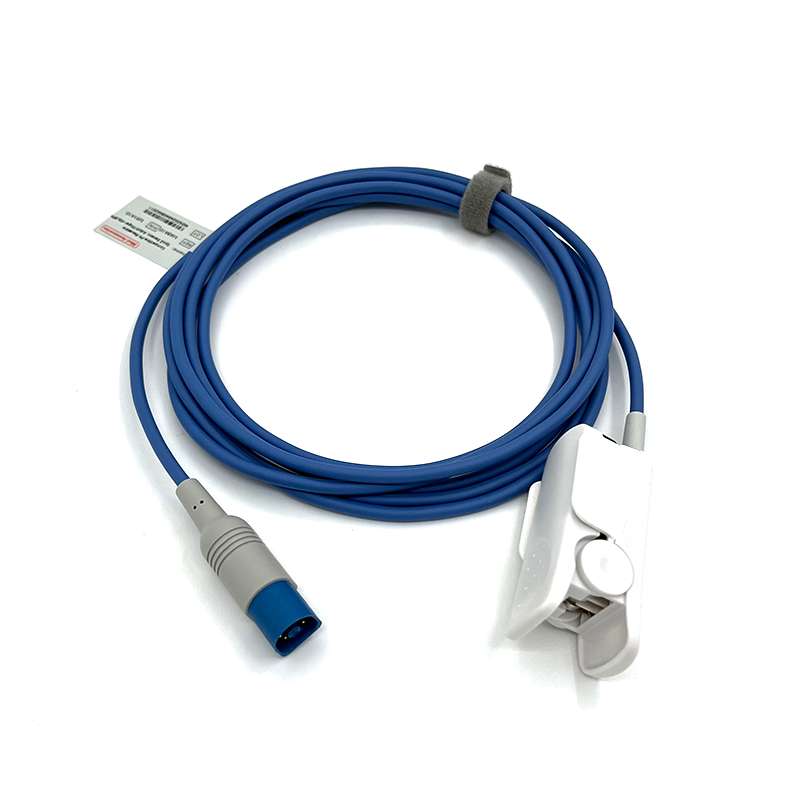 Compatible HP Reusable SpO2 Sensor 8-pin Adult Clip for Fingers and Toes
