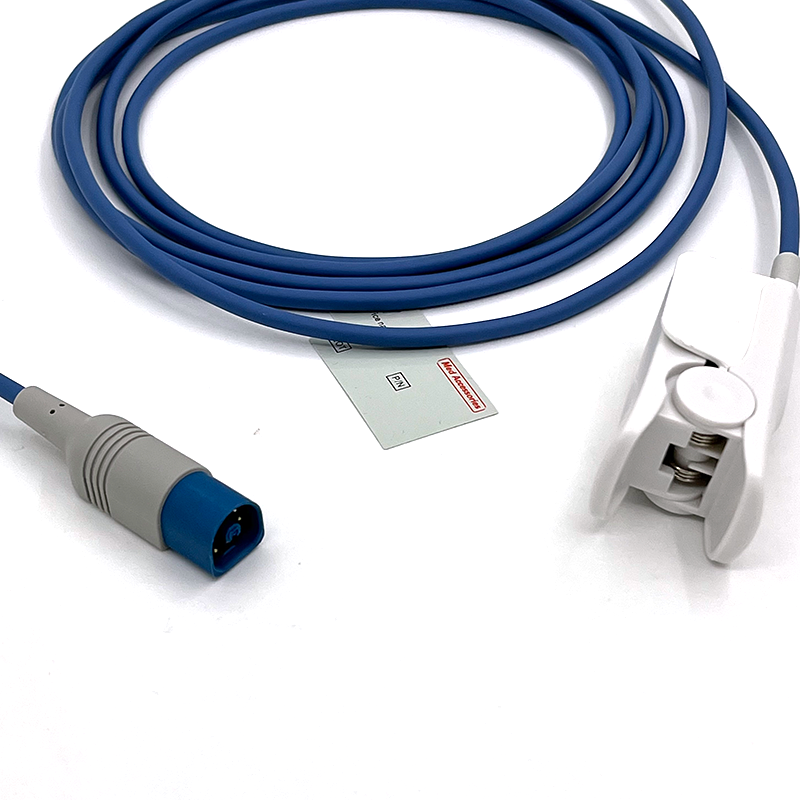 Compatible HP Reusable SpO2 Sensor 8-pin Adult Clip for Fingers and Toes