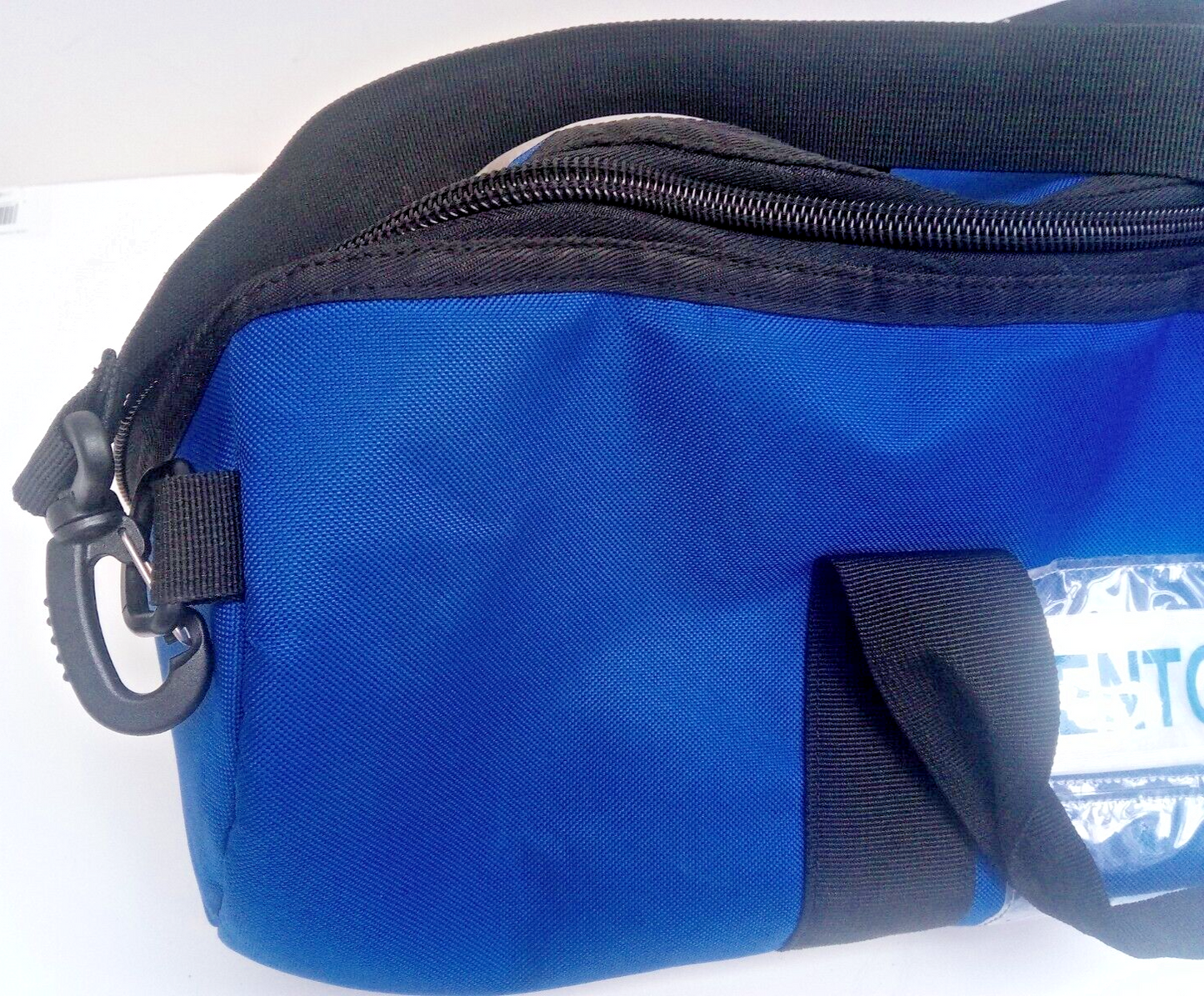 Paramedic Oxygen Entonox Barrel Bag - Blue, Cylinder Strap, 4 Pouches, Webbing