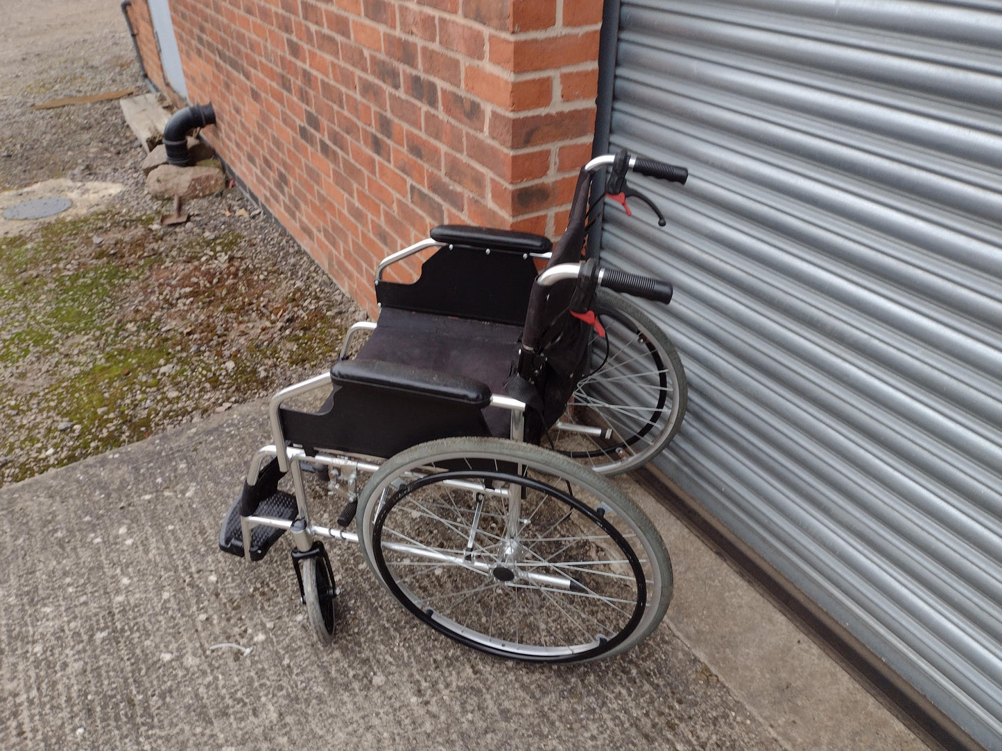 Self Propelled & Transit Wheelchair with Back Pouch
