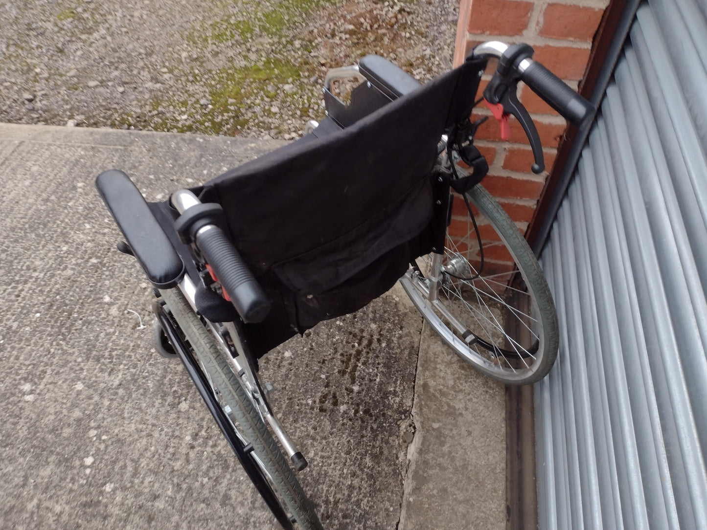 Self Propelled & Transit Wheelchair with Back Pouch