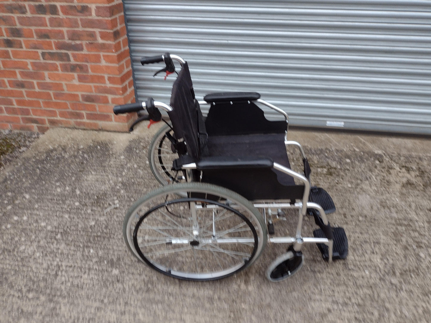 Self Propelled & Transit Wheelchair with Back Pouch