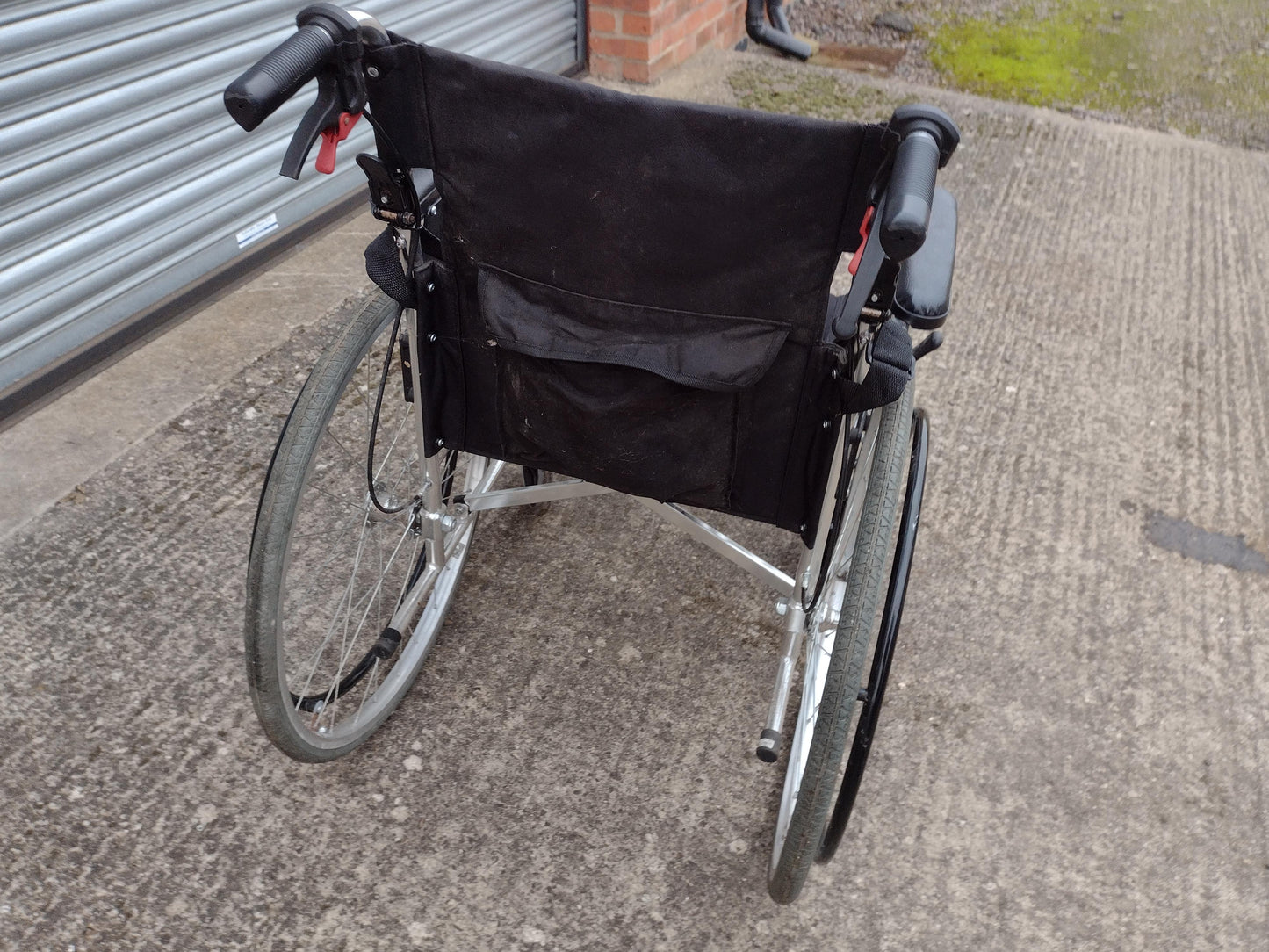 Self Propelled & Transit Wheelchair with Back Pouch