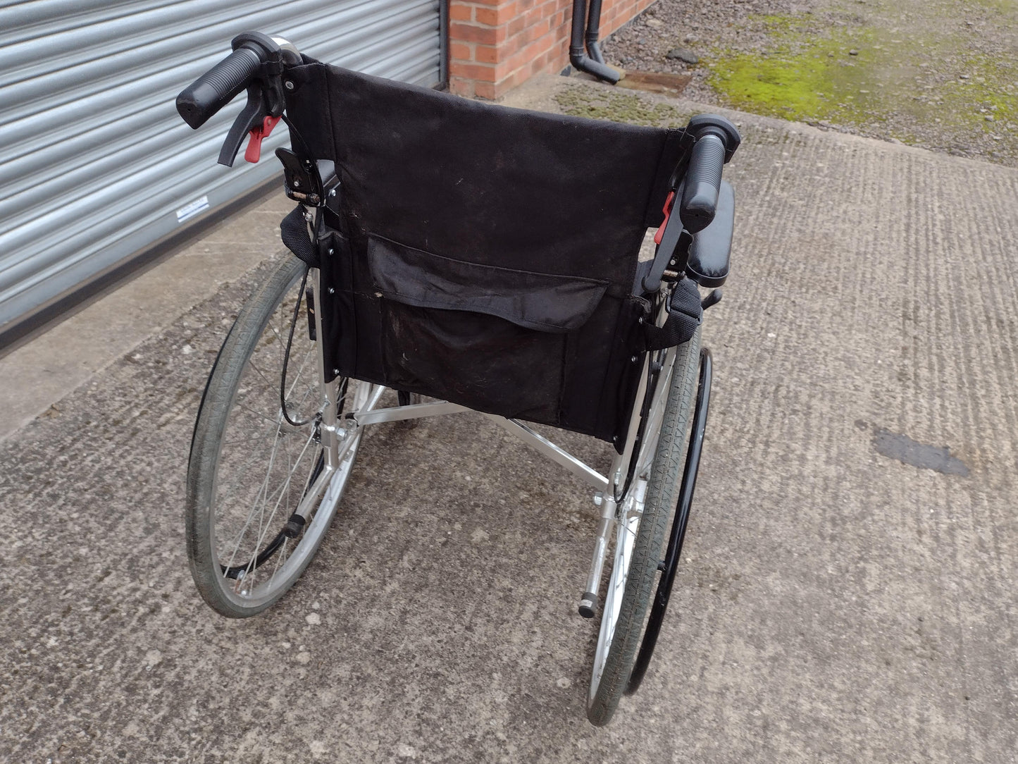 Self Propelled & Transit Wheelchair with Back Pouch