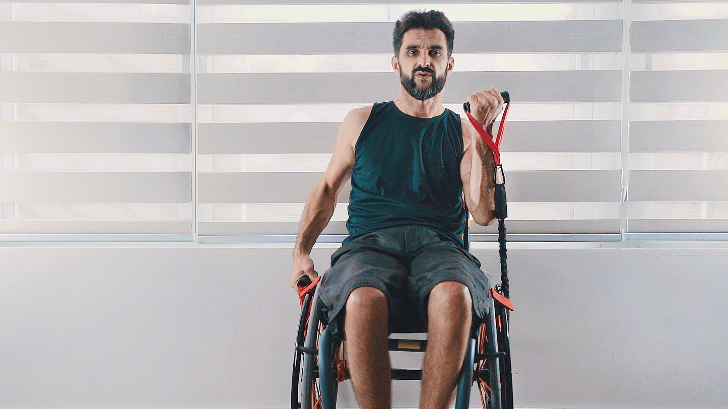 Fusion Wheel - all-in-one portable wheelchair gym