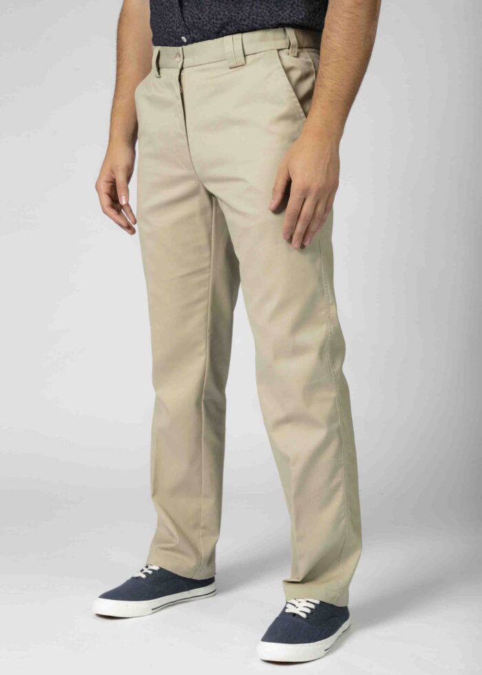 Men’s Seb straight fit velcro fastening pure cotton chino - Navy or Stone (Returns)