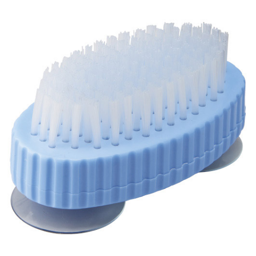 Nail brush with suction base