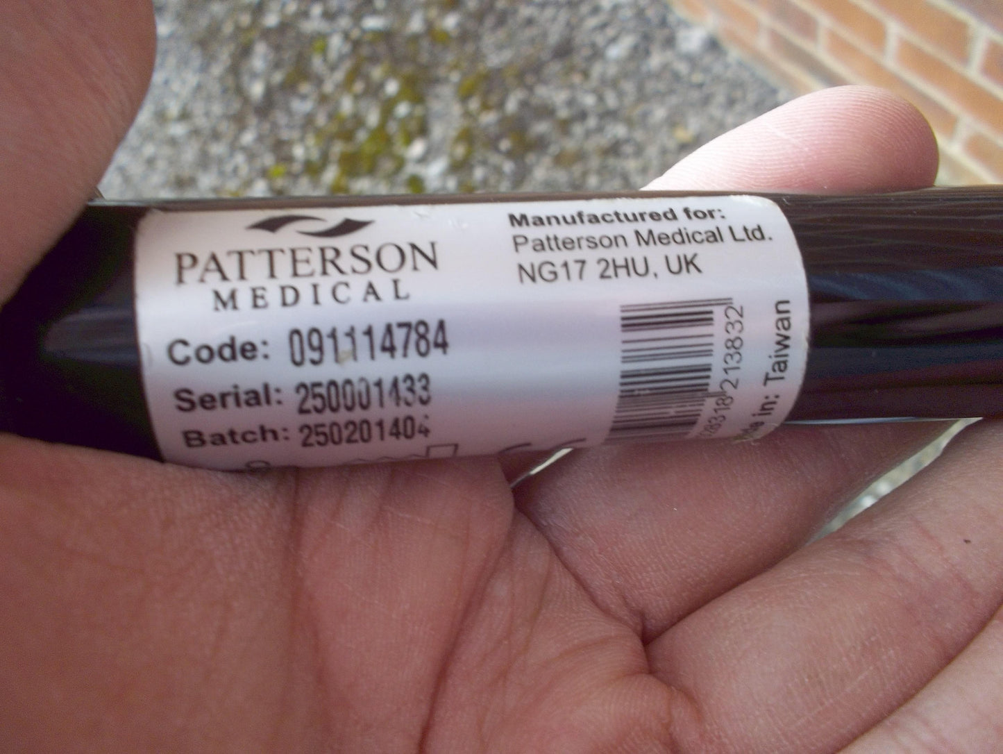 Walking Stick Patterson Medical 091114784 Foldable with Wrist Strap