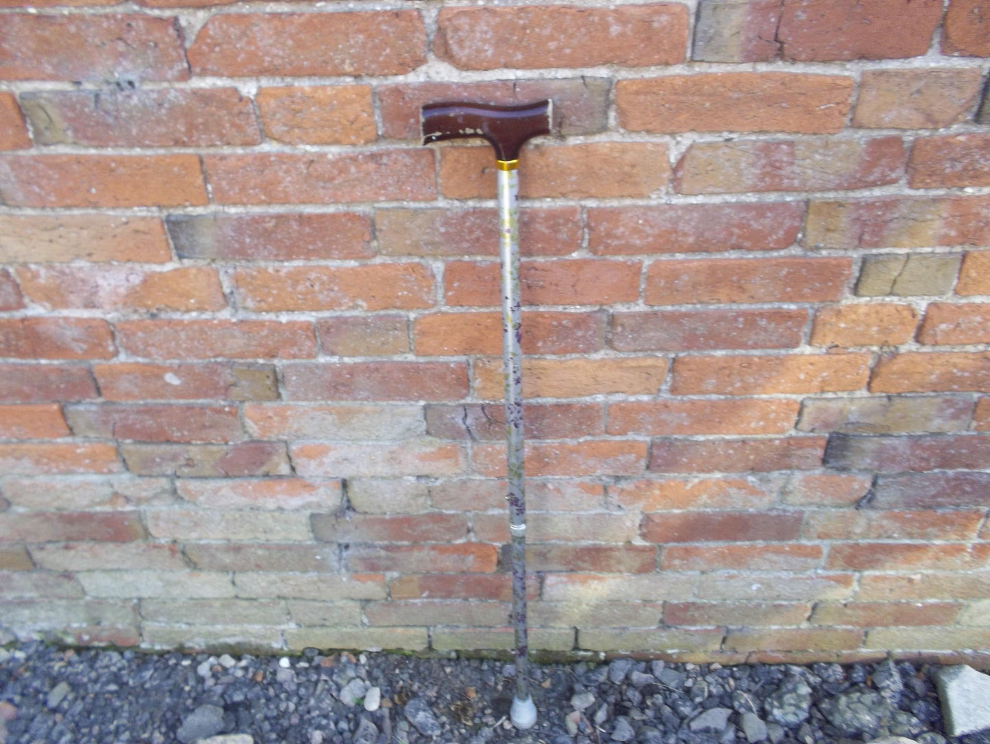 Flower Pattern Walking Stick Fully Adjustable Height 31-40"