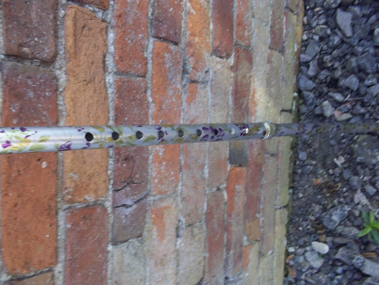 Flower Pattern Walking Stick Fully Adjustable Height 31-40"