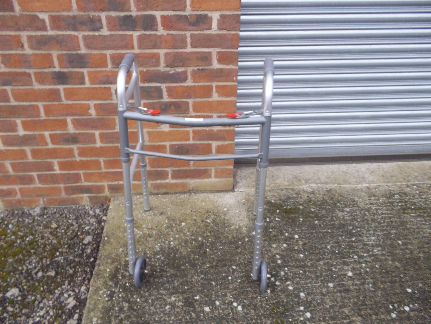 Zimma Folding Walker with Wheels & Adjustable Height