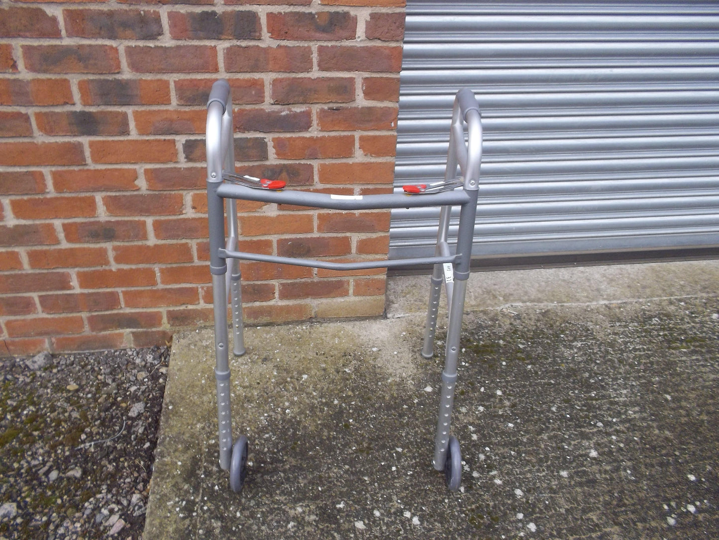 Zimma Folding Walker with Wheels & Adjustable Height