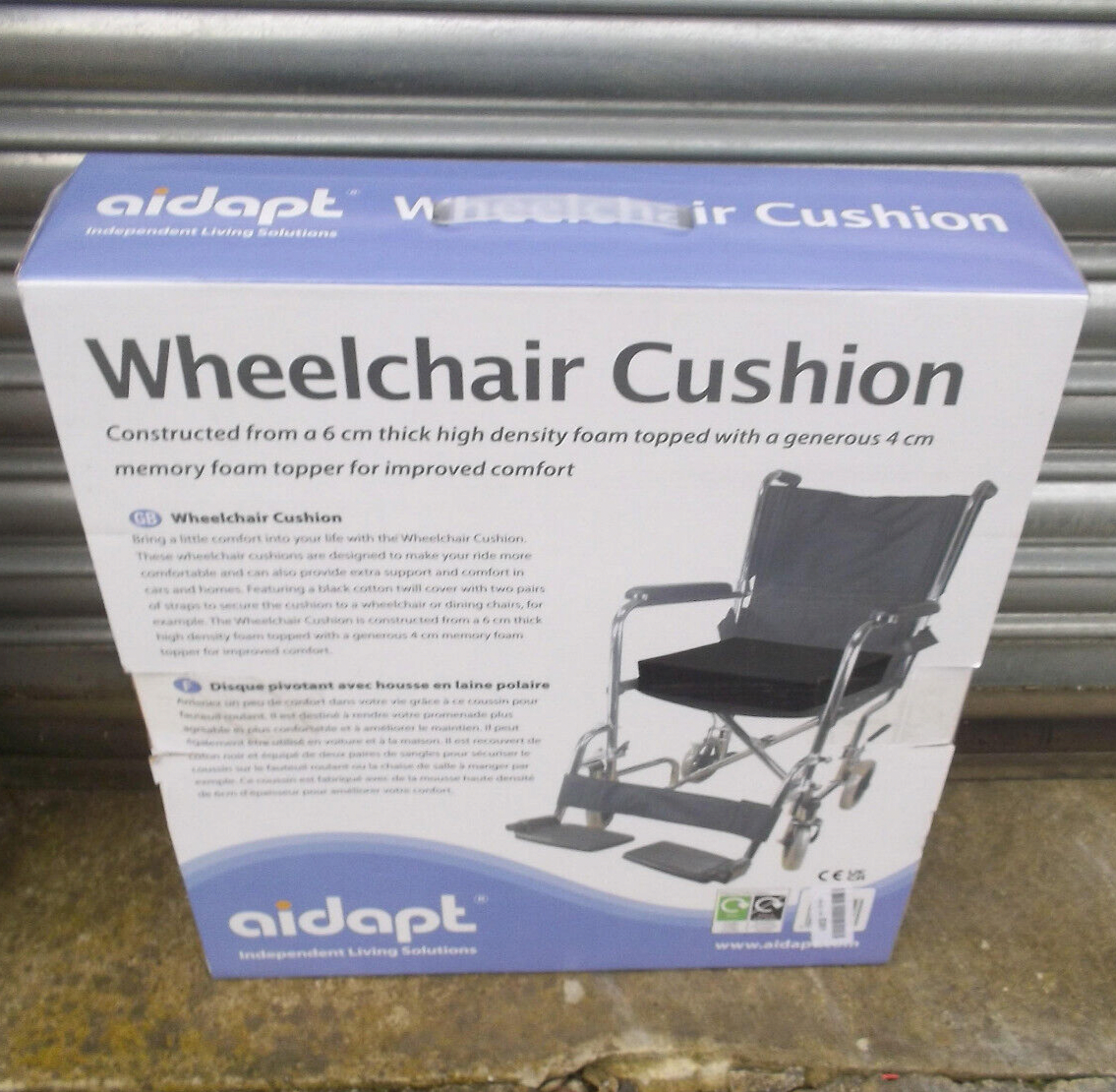 Aidapt Wheelchair Cushion With Memory Foam Disability Health Shop