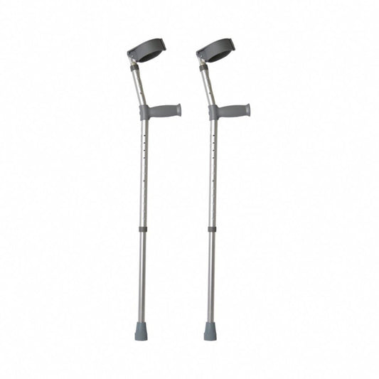 Pair of Recura EPCC002 Double Adjustable Crutches - Latex Free 620-900mm