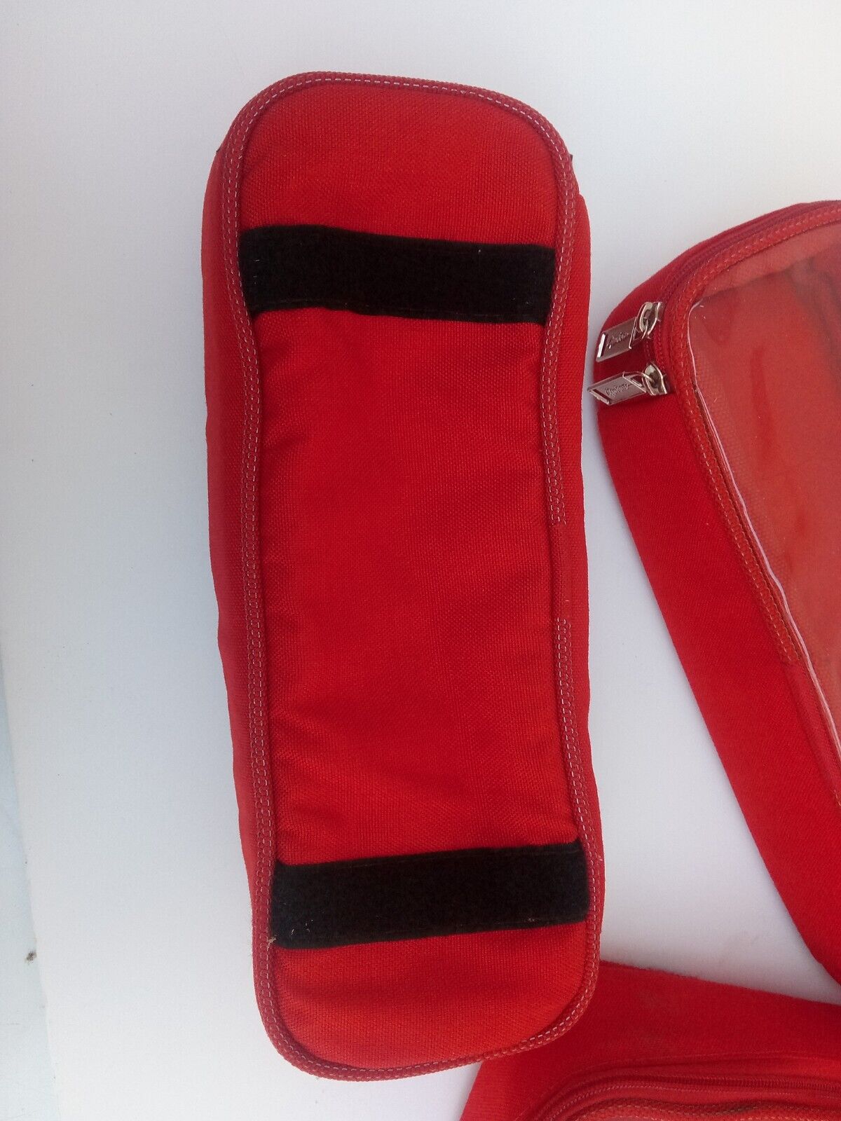 OpenHouse OH Medical Red Large Pouch 33cm x 12cm x 8cm,  Transparent lid