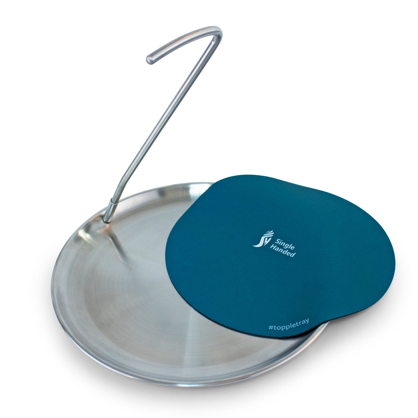 Topple Tray single-handed serving tray