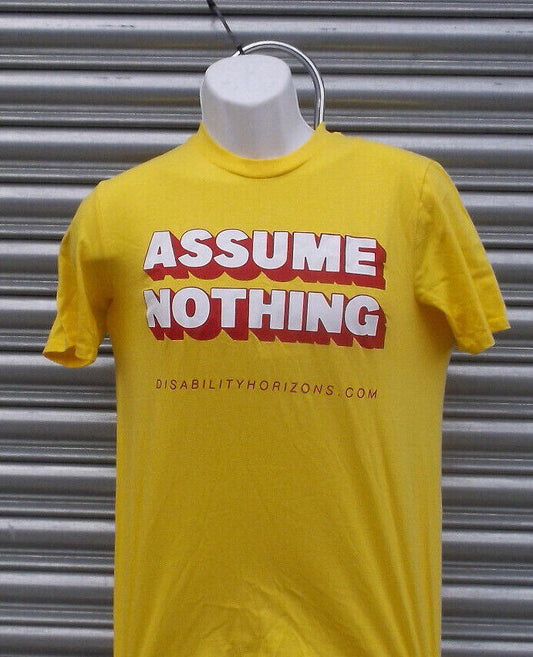 Assume Nothing Yellow T-Shirt - Disability Pride Month T-Shirt Inclusive