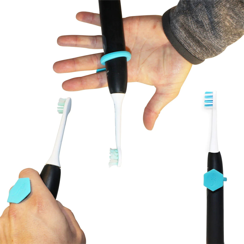 Grip Toggle 4 Pack 2 Sizes - Simple suction tool that attaches to items to aid dexterity
