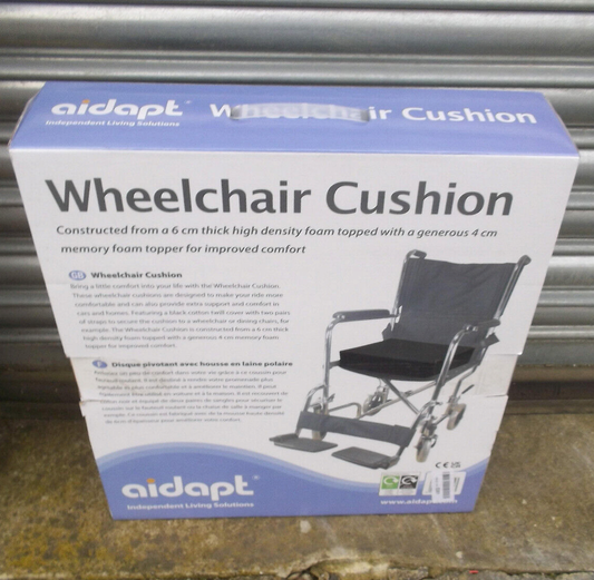 Aidapt Wheelchair Cushion With Memory Foam