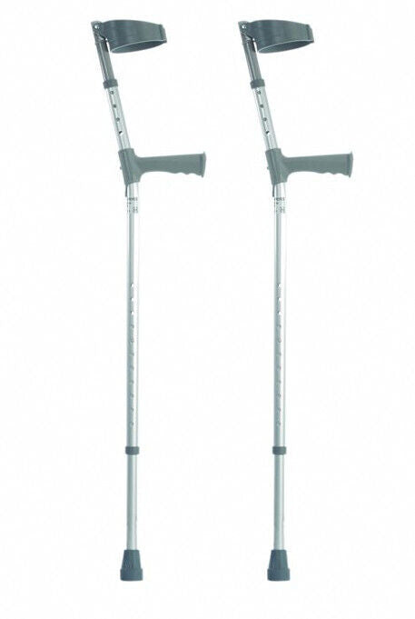 Pair of Sunrise 8265C - Elbow Crutch Double Adjustable Handle 635mm - 940mm