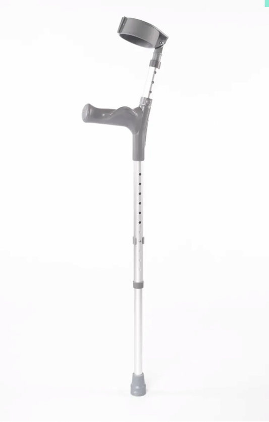 Pair of NRS Elbow Crutches Comfy Handle Lightweight Double Adjustable Regular