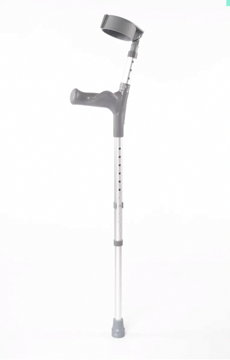 Pair of NRS Elbow Crutches Comfy Handle Lightweight Double Adjustable Regular